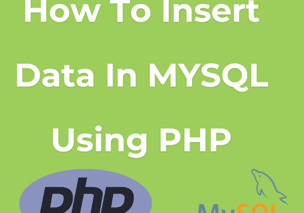 How To Insert Data In Mysql Using  PHP